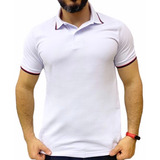 Camisa Polo Com Friso Algodao