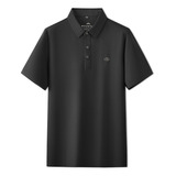 Camisa Pólo De Meia Manga De Seda Gelada De Tamanho Grande