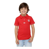 Camisa Polo Infantil Internacional Vermelha Oficial
