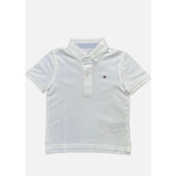 Camisa Polo Infantil Tommy Hilfiger Branco