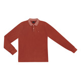 Camisa Polo Manga Longa Plus Size Diametro Laranja