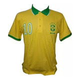 Camisa Polo Oficial Brasil Modelo Muito