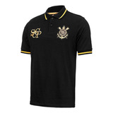 Camisa Polo Ouro Corinthians Licenciada Original Sccp