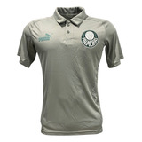 Camisa Polo Palmeiras 2023 Puma Concentração Viagem