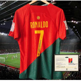 Camisa Portugal 7 Ronaldo Autografada Pronta Entrega