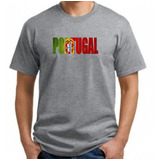 Camisa Portugal Bandeira País Mescla