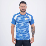 Camisa Puma Manchester City Pré jogo 2024 Azul E Branca