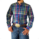Camisa Ralph Lauren Social Xadrez Masculina Algodão