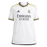 Camisa Real Madrid I 23 24 Infantil Branco E Dourado