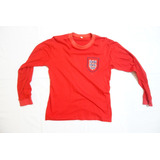 Camisa Retrô Da Seleção Da Inglaterra De Manga Comprida 1966