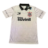 Camisa Retrô Do Corinthians Ii 1995 Preto