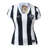 Camisa Retrô Feminina Atlético Mineiro 1983 Eder