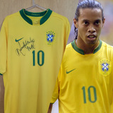 Camisa Ronaldinho Gaúcho Copa 2006 Brasil 10 Usada Em Jogo