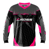Camisa Roupa Trilha Motocross Protork Insane X Rosa