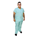 Camisa Scrub   Pijama Cirúrgico Azul Uniforme Hospitalar 10