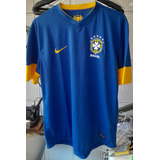 Camisa Selecao Brasil 2012 Uniforme 2 Azul
