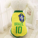 Camisa Seleção Brasil Cachorro Gato Pronta Entrega