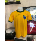 Camisa Seleção Brasileira Autografada Pelo Zico