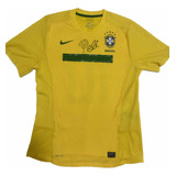 Camisa Seleção Brasileira Com Autógrafo Do