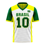 Camisa Seleção Brasileira Copa Do Mundo Torcedor Oficial