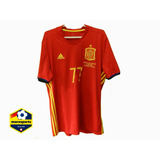 Camisa Seleção Espanha adidas 2014 Tam L Núm 77 Luciano