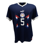 Camisa Seleção Paraguai 2023 Balbuena 5 Puma G Marinho