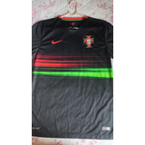 Camisa Seleção Portugal Away 2015 Perfeito Estado Preta