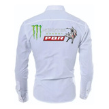 Camisa Social Country Cowboy Pbr Monster