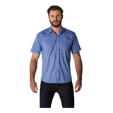 Camisa Social Filpro Masculina Manga Curta Para Uniforme