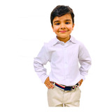 Camisa Social Infantil Criança Masculina Menino Manga Longa
