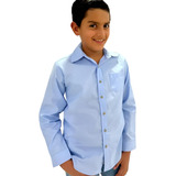 Camisa Social Infantil Juvenil Manga Longa Menino Lançamento