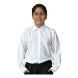 Camisa Social Infantil Manga Longa Branca