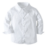 Camisa Social Infantil Menino Bebê Manga Longa