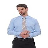 Camisa Social Manga Longa Slim Azul Claro Tamanho GG