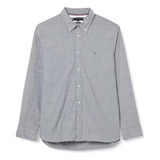 Camisa Social Manga Longa Tommy Hilfiger 1985 Flex Oxford