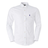 Camisa Social Masculina Branca Oxford Formal 12x S Juros