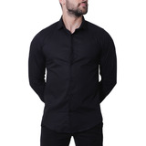 Camisa Social Masculina Custom Fit Luxo Pronta Entrega
