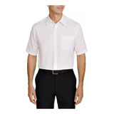 Camisa Social Masculina Manga Curta Branca Médico Dentista