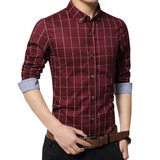 Camisa Social Masculina Slim Fit Estilo