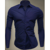 Camisa Social Masculina Slim Fit Luxo Pronta Entrega