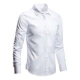 Camisa Social Masculina Slim Fit Manga Longa Promoção Luxo