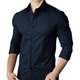 Camisa Social Masculina Slim Fit Premium Modelagem Perfeita