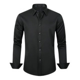 Camisa Social Masculina Slim Manga Longa 100 Algodão