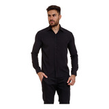 Camisa Social Masculina Slim Manga Longa Pronta Entrega Top