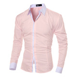 Camisa Social Slim Fit Manga Longa Importada Pronta Entrega