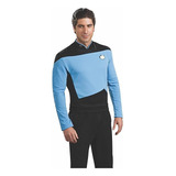 Camisa Star Trek nova Geração Azul tamanho Medio 