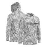 Camisa Sublimada C capuz Proteção Uv 50 Clear Mar Negro