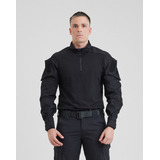 Camisa Tática De Combate Invictus Leader Preto
