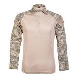 Camisa Tática Militar Combat Shirt Raglan Multicam
