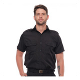 Camisa Tática Oxford Manga Curta Segurança Vigilante